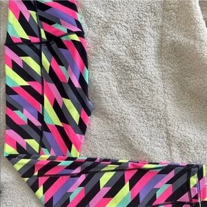 NEW Victoria's Secret VSX Sport Neon Geometric Knockout Leggings